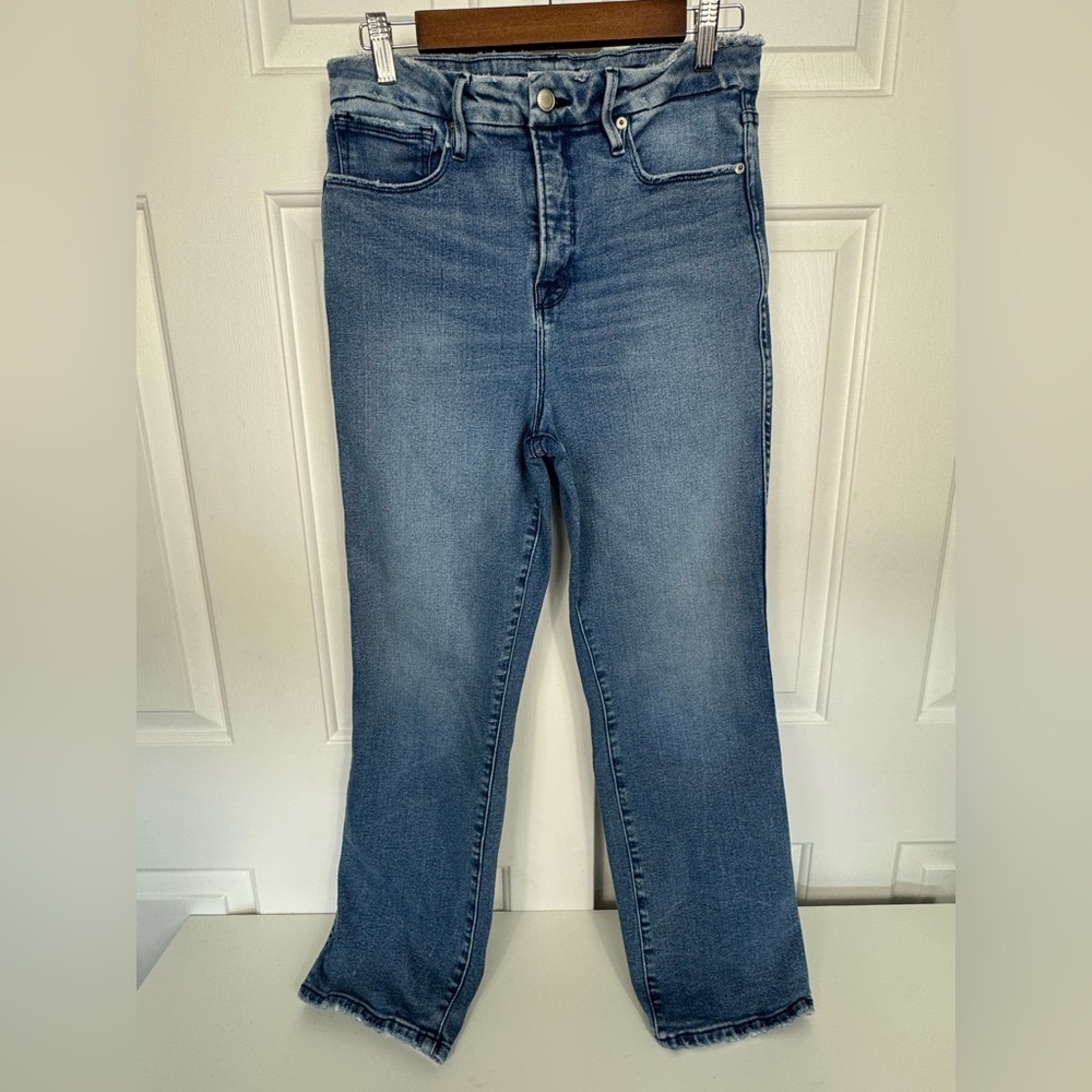 Good American‎ Jeans Women 10 30 Good Legs Straight High Rise Stretch Denim Mom